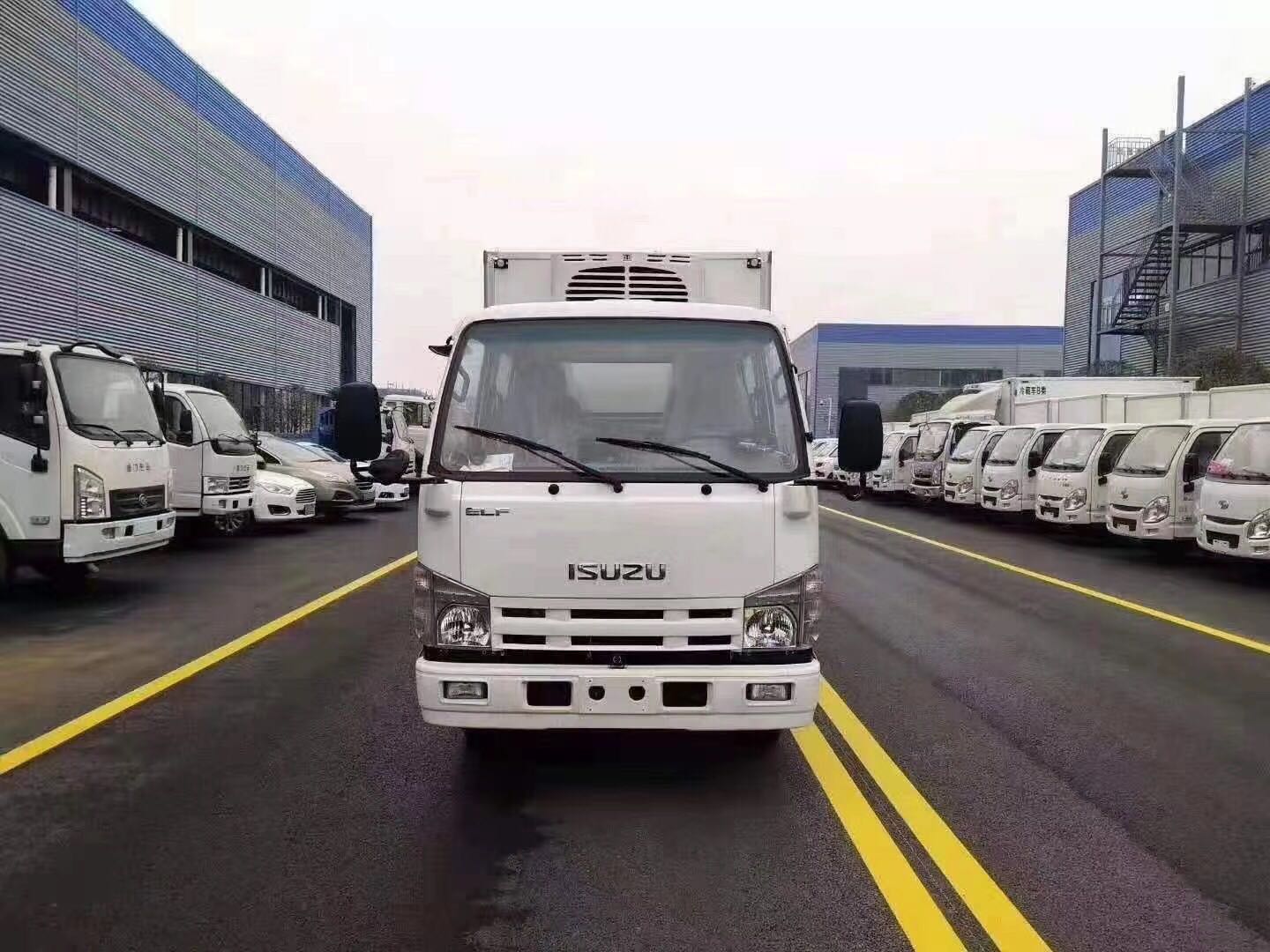 国六庆铃五十铃双排冷藏车